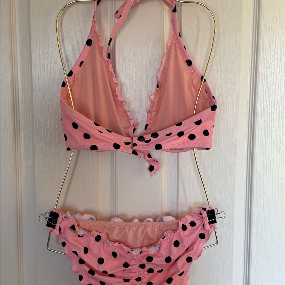 Chic Pink Polka Dot Bikini - Picture 2 of 2